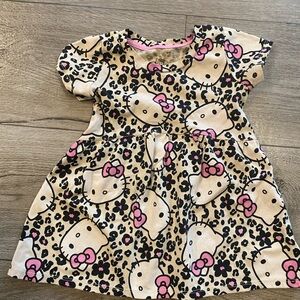 Sanrio Hello Kitty Leopard Print Dress with Pink Accents